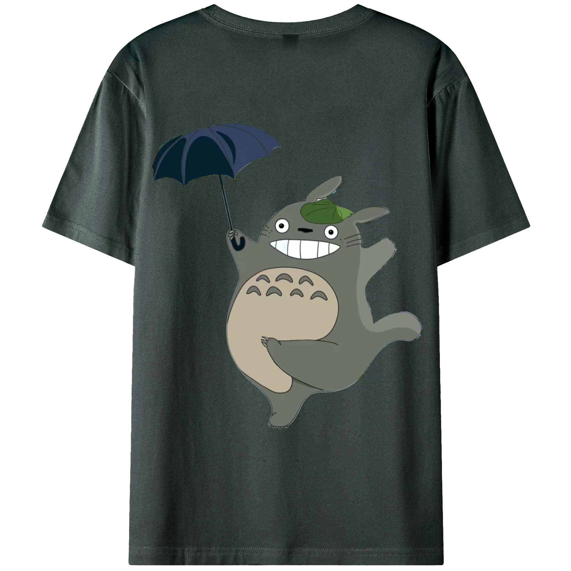 （画像用） となりのトトロ 草壁メイ 草壁サツキ My Neighbor Totoro Satsuki Kusakabe Mei Kusakabe 綿100％ メンズ半袖Tシャツ（バックプリント） 通気性